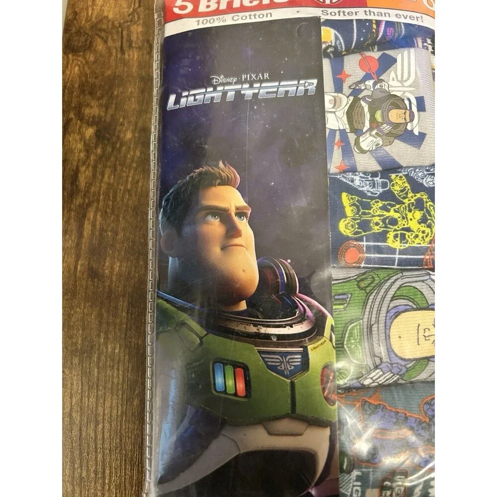 Disney Pixar Lightyear Boys Briefs (Size 6) - Set of 2 Packs 100% Cotton NWT